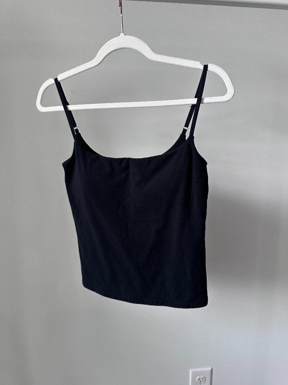 Abercrombie & Fitch Bra-Free 90s Cami Black Medium Washed Never Worn